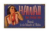 Six Islands of Aloha (Select your favorite island) Wood 18x30