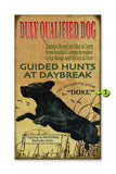 Duly Qualified Dog Wood 14x24