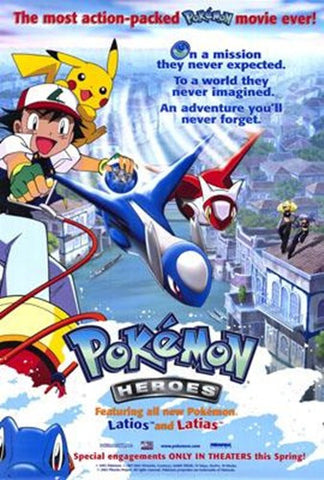 Pokemon Heroes Movie Poster Print