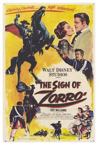 The Sign Of Zorro Movie Poster Print