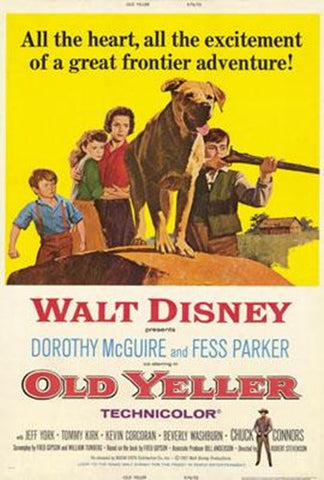 Old Yeller Movie Poster Print