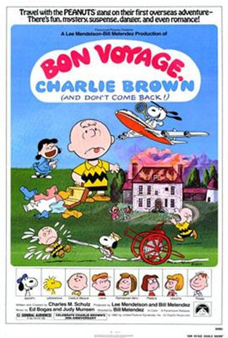 Bon Voyage Charlie Brown Movie Poster Print