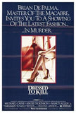 Dressed To Kill Movie Poster Print