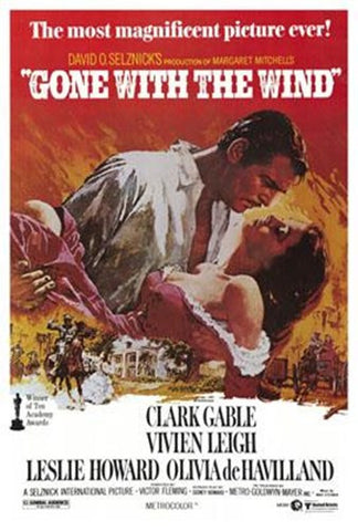 Gone With The Wind Movie Poster Print