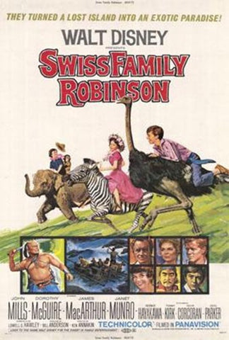 Swiss Family Robinson Movie Poster Print