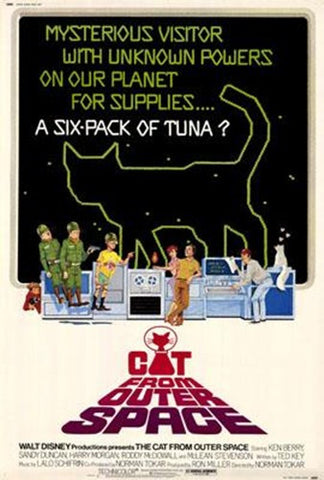 The Cat From Outer Space Movie Poster Print