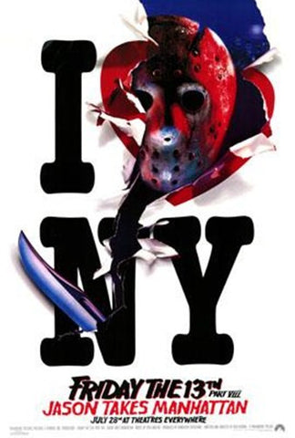 Friday The 13Th PMovie8 Jason Takes Manha Movie Poster Print