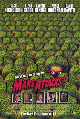 Mars Attacks Movie Poster Print