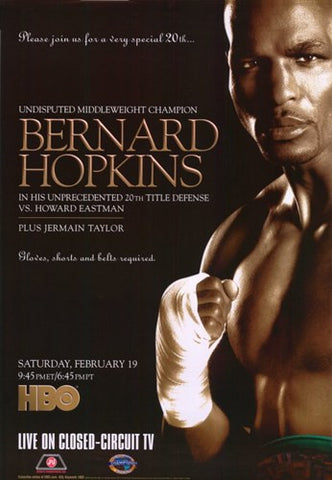 Bernard Hopkins vs Howard Eastman Movie Poster Print