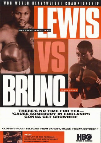 Lennox Lewis vs Frank Bruno Movie Poster Print