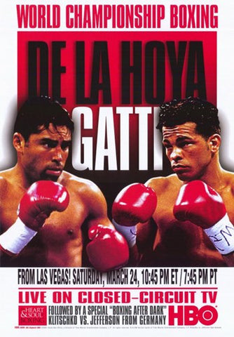 Oscar De La Hoya vs  Arturo Gatti Movie Poster Print