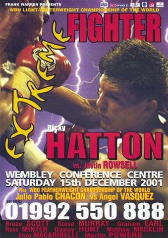 Ricky Hatton vs Justin Rowsell Movie Poster Print