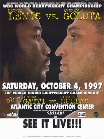 Lennox Lewis vs Andrew Golota Movie Poster Print