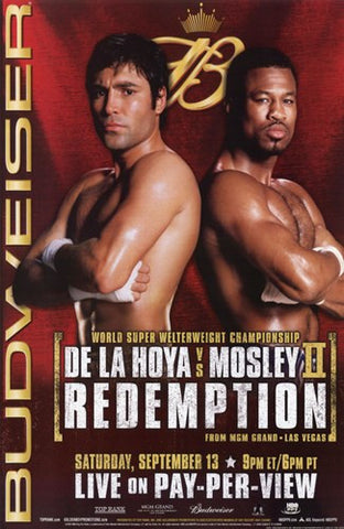 Oscar De La Hoya vs Shane Mosley Movie Poster Print