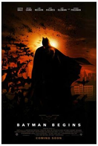 Batman Begins Movie Poster Print
