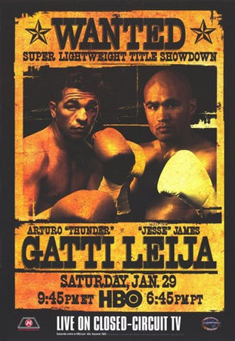 Arturo Gatti Vs James Leija Movie Poster Print