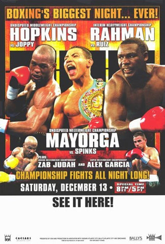 Bernard Hopkins vs William Joppy Movie Poster Print