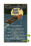 Moonlight Boat Tours Wood 18x30