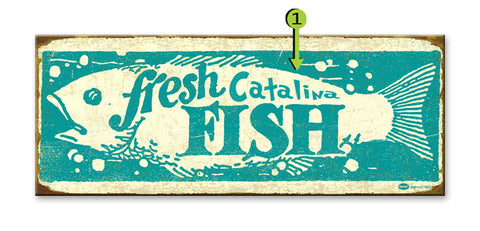Fresh Fish Metal 17x44