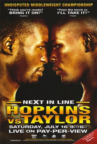 Bernard Hopkins vs. Jermain Taylor Movie Poster Print
