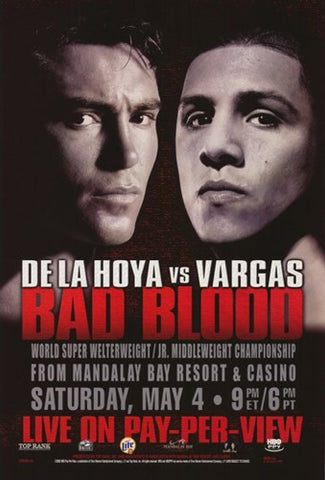Oscar De La Hoya vs. Fernando Vargas Movie Poster Print