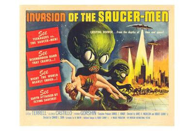 Invasion Of The Saucer Men Movie Poster Print