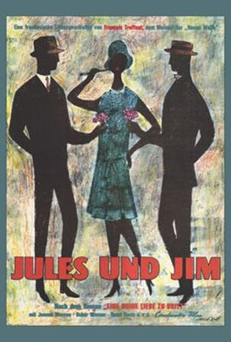 Jules And Jim Movie Poster Print