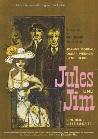 Jules and Jim Movie Poster Print