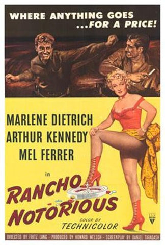 Rancho Notorious Movie Poster Print