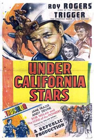 Under California Stars Movie Poster Print