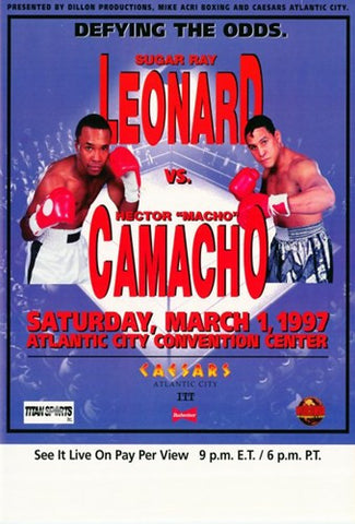 Sugar Ray Leonard vs. Hector Camacho Movie Poster Print