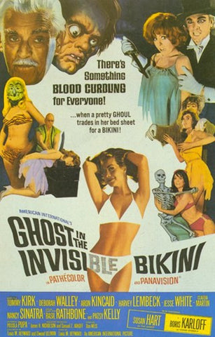 Ghost In the Invisible Bikini Movie Poster Print