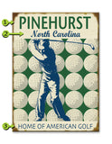 Golf Ball Background Metal 23x31