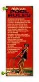 Pool Rules Metal 17x44