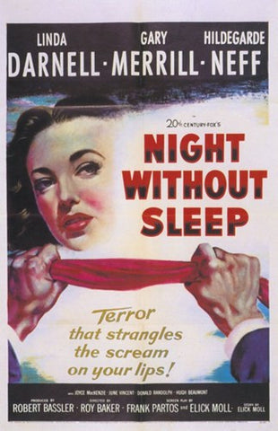 Night Without Sleep Movie Poster Print