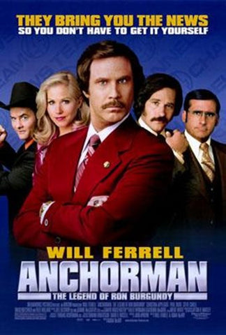 Anchorman: The Legend Of Ron Burgundy Movie Poster Print