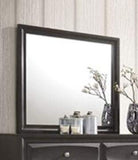 39 inch X 35 inch Antique Gray Rubber Wood Mirror