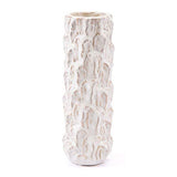 3.5 inch X 3.5 inch X 10.2 inch Small White Arena Vase