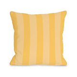 One Bella Casa Stripey Dandelion - Dandelion Throw Pillow by OBC 16 X 16