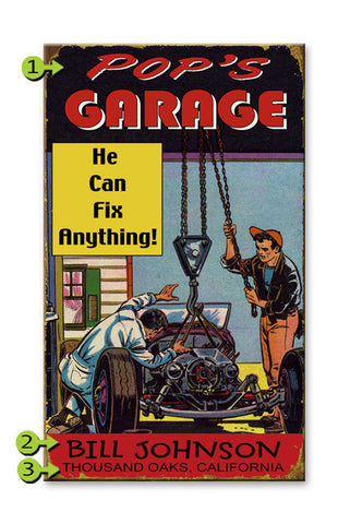 He Can Fix Anything Metal 18x30