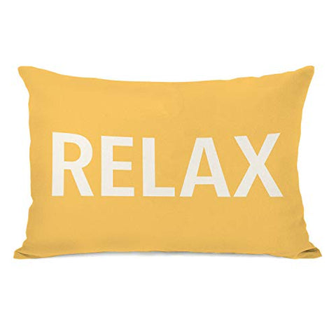 One Bella Casa Relax Dandelion - Lumbar Pillow by OBC 14 X 20