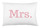 One Bella Casa Mrs - Pink Single Pillow Case by OBC 20 X 30