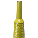 ArtFuzz 5.1 inch X 5.1 inch X 17.9 inch Long Neck Olive Green Decorative Bottle