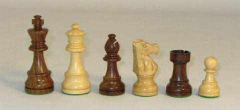 Worldwise Imports Sheesham and Boxwood French Knight Chessmen with 3.5in King