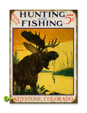 Hunting & Fishing Moose Wood 23x31
