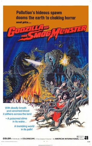 Godzilla vs. Smog Monster Movie Poster Print