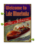 Red, White, and Blue Boaters Wood 23x31