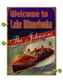 Red, White, and Blue Boaters Wood 23x31