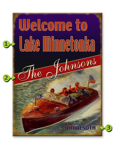 Red, White, and Blue Boaters Metal 23x31