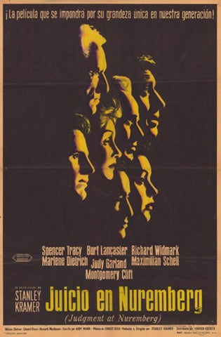 Judgment at Nuremberg Movie Poster Print